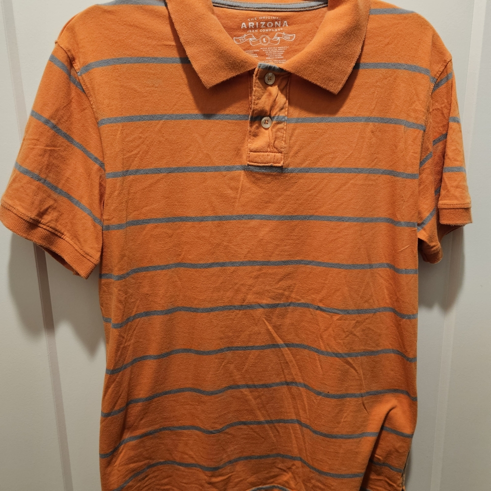 ARIZONA mens POLO SIZE LARGE  color Orange